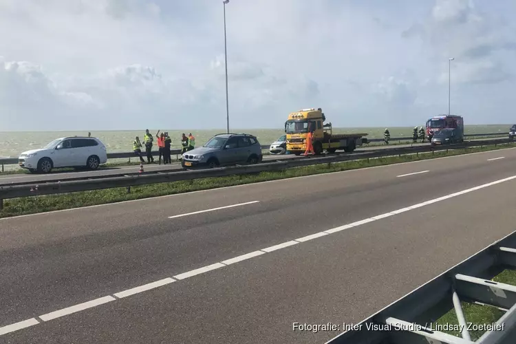 File na botsing op Afsluitdijk