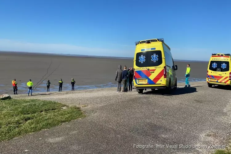 Hulpdiensten rukken uit. Drenkeling blijkt wadloper