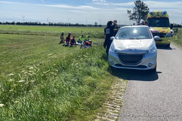 Wielrenner zwaargewond na ongeval in Hippolytushoef