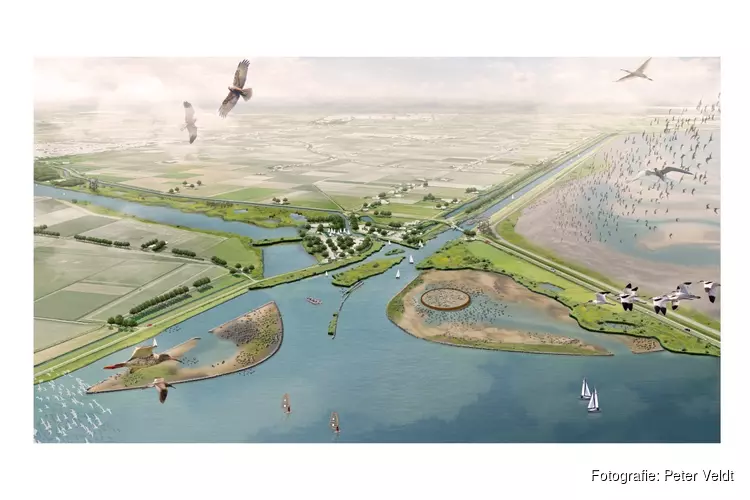 Hoogwatervluchtplaatsen voor vogels in Amstelmeer