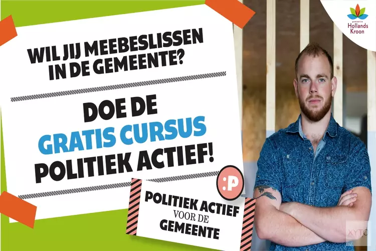 Gratis cursus Politiek Actief voor inwoners gemeente Hollands Kroon