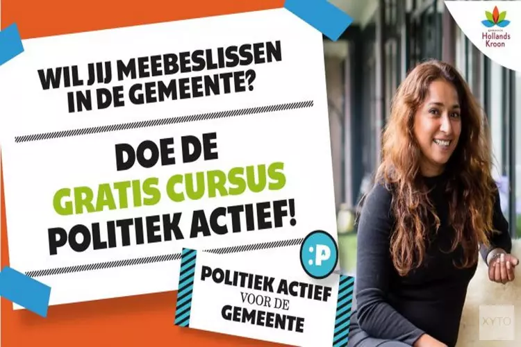 Veel belangstelling gratis cursus Politiek Actief voor inwoners Hollands Kroon