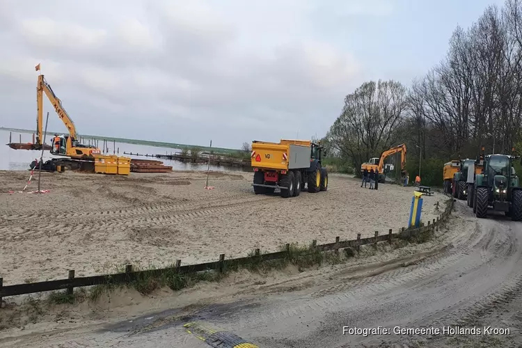 Werkzaamheden zwembassin Lutjestrand gaan verder