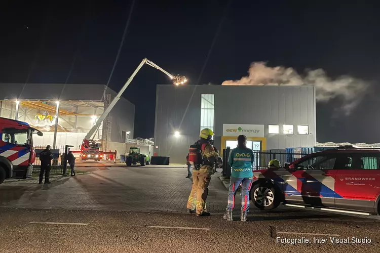 Brand bij energiebedrijf in Middenmeer