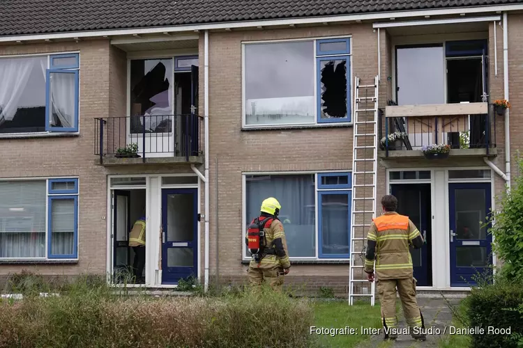 Gaslek én brand in wooncomplex in Middenmeer