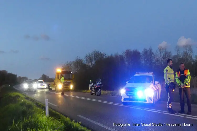 Auto de vaart ingereden in Anna Paulowna