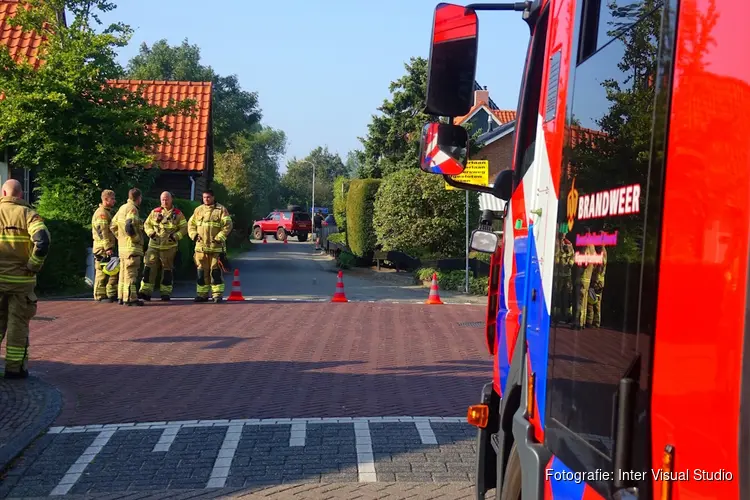 Gaslek aan Normerlaan in Hippolytushoef