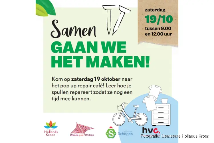 Kapot? Kom langs bij het Pop-up Repair Café: samen gaan we het maken!