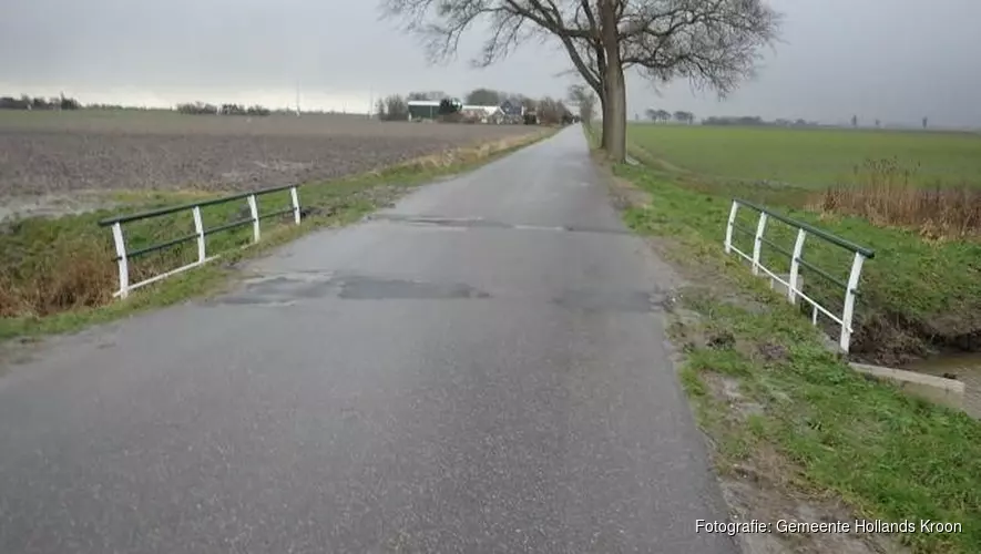 Reparaties brug Veerweg Anna Paulowna